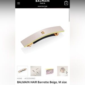 Balmain 18k Gold plated Hair Clip